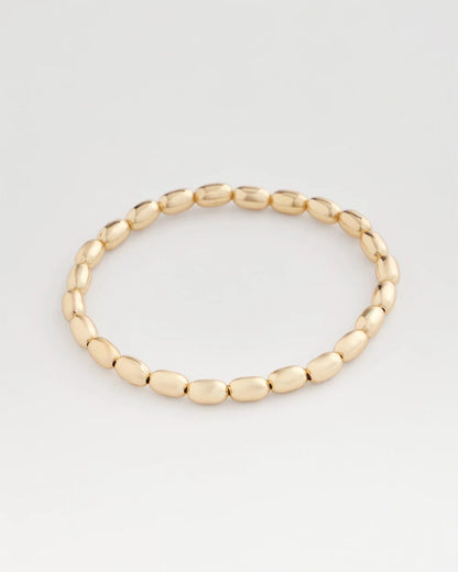 Chico's Best Price - Goldtone Oval Beaded Stretch Bracelet Gold