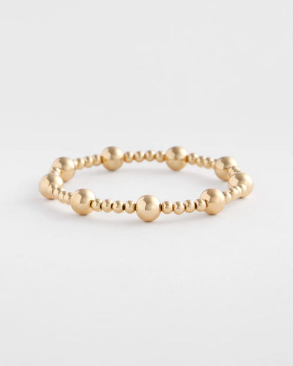 Chico's Top Pick - Gold-tone Medium Bead Stretch Bracelet Gold