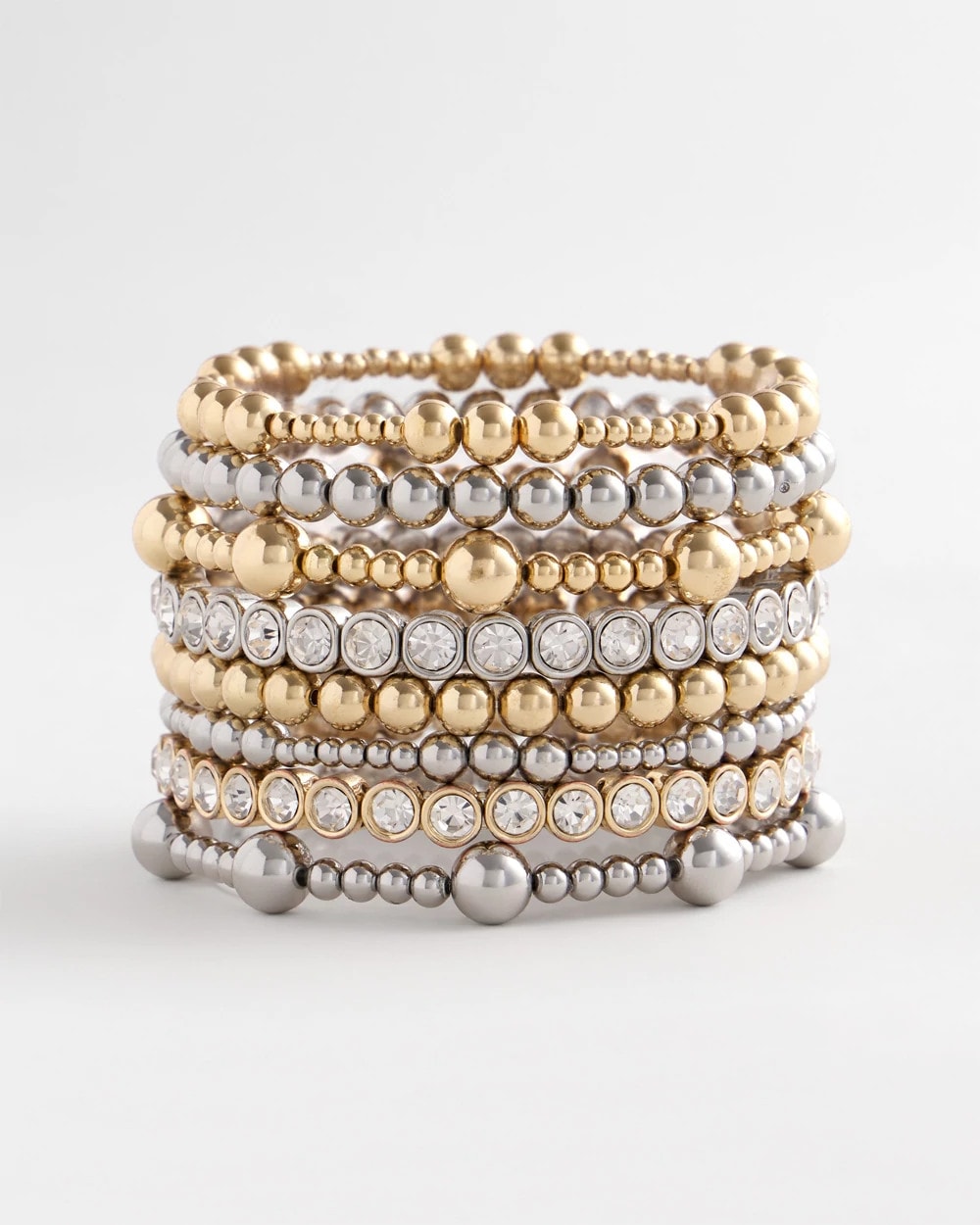 Chico's Top Pick - Gold-tone Medium Bead Stretch Bracelet Gold
