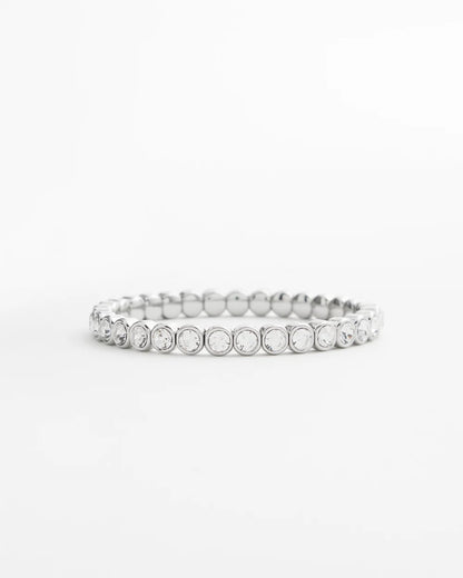 Chico's Trusted - Faux Tennis Stretch Bracelet Silver