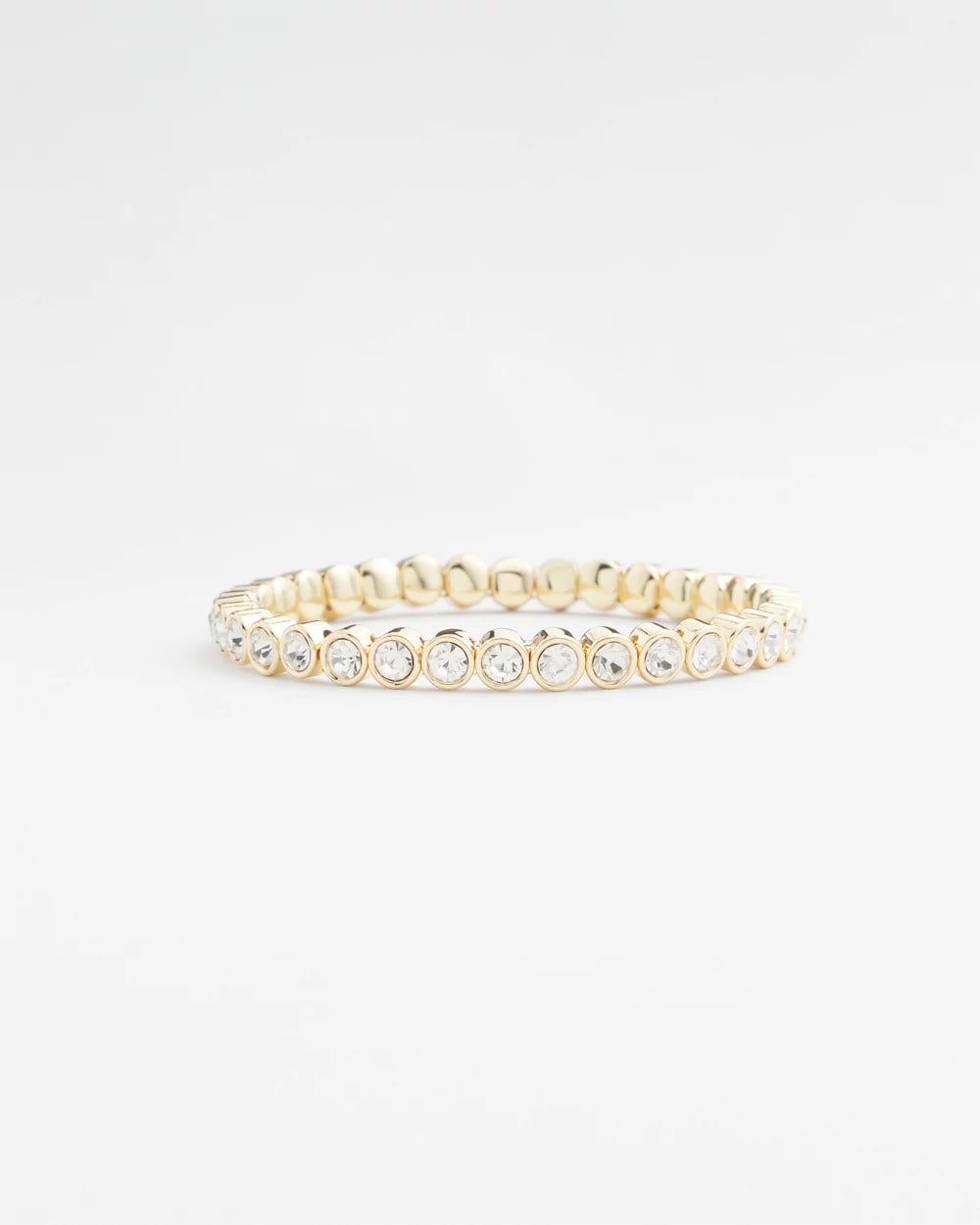 Chico's Great Value - Goldtone Stretch Tennis Bracelet Gold