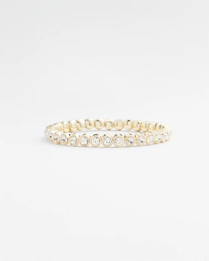 Chico's Great Value - Goldtone Stretch Tennis Bracelet Gold