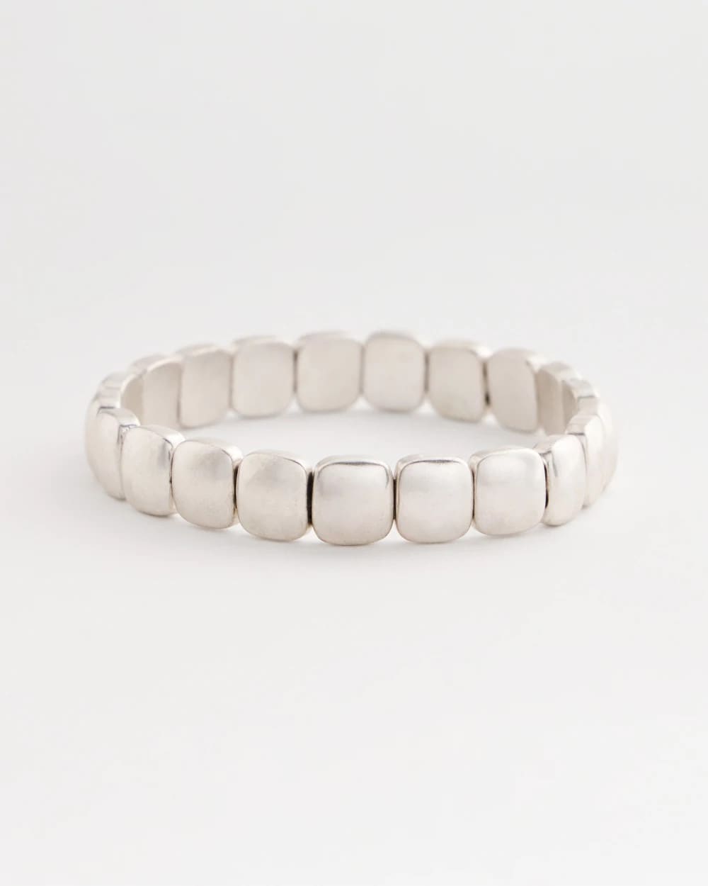Chico's Value - Silvertone Stretch Bracelet Silver