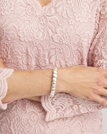 Chico's Value - Silvertone Stretch Bracelet Silver