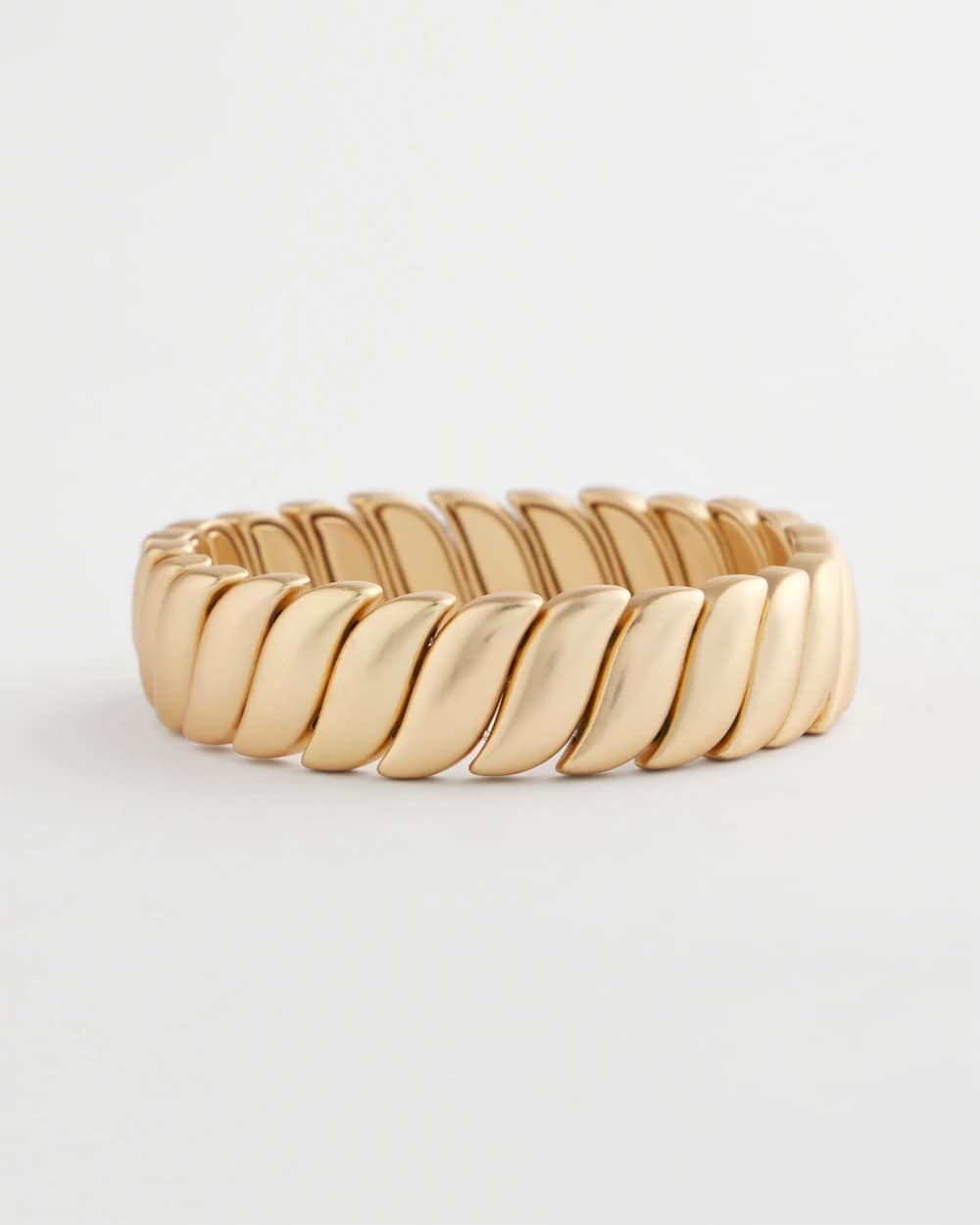 Chico's Smart Buy - Matte Twist Stretch Bracelet Gold