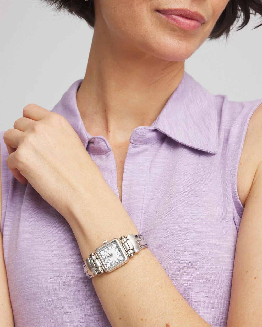 Chico's Best Price - Chico's Originals Vintage Silver Cuff Watch Silver