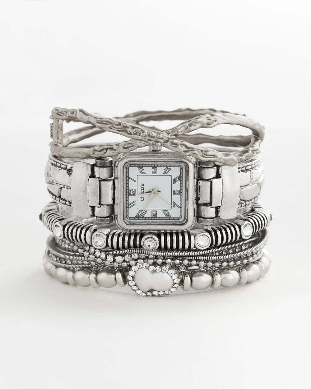Chico's Best Price - Chico's Originals Vintage Silver Cuff Watch Silver