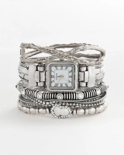Chico's Best Price - Chico's Originals Vintage Silver Cuff Watch Silver