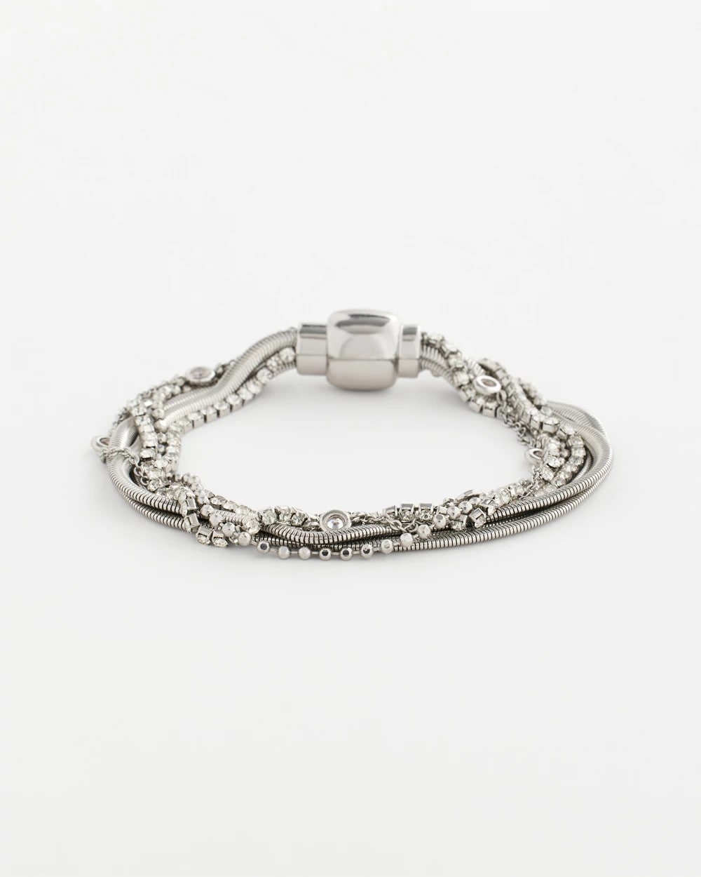 Chico's Value - Silvertone Multistrand Bracelet Silver