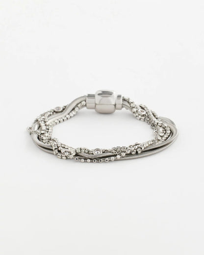 Chico's Value - Silvertone Multistrand Bracelet Silver