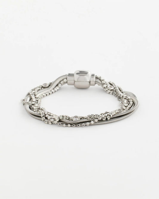Chico's Value - Silvertone Multistrand Bracelet Silver