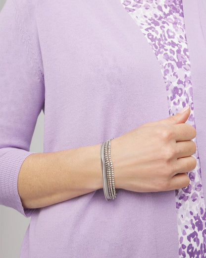 Chico's Value - Silvertone Multistrand Bracelet Silver