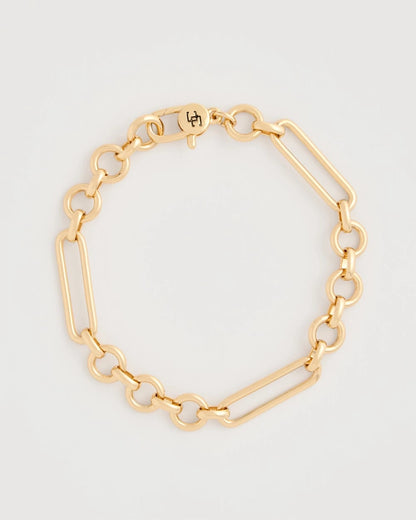 Chico's Latest - Shiny Goldtone Novelty Charm Bracelet Gold