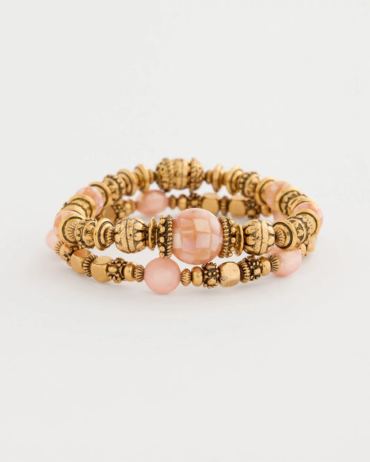 Chico's Great Value - Stretch Bracelet Set of Two Coral
