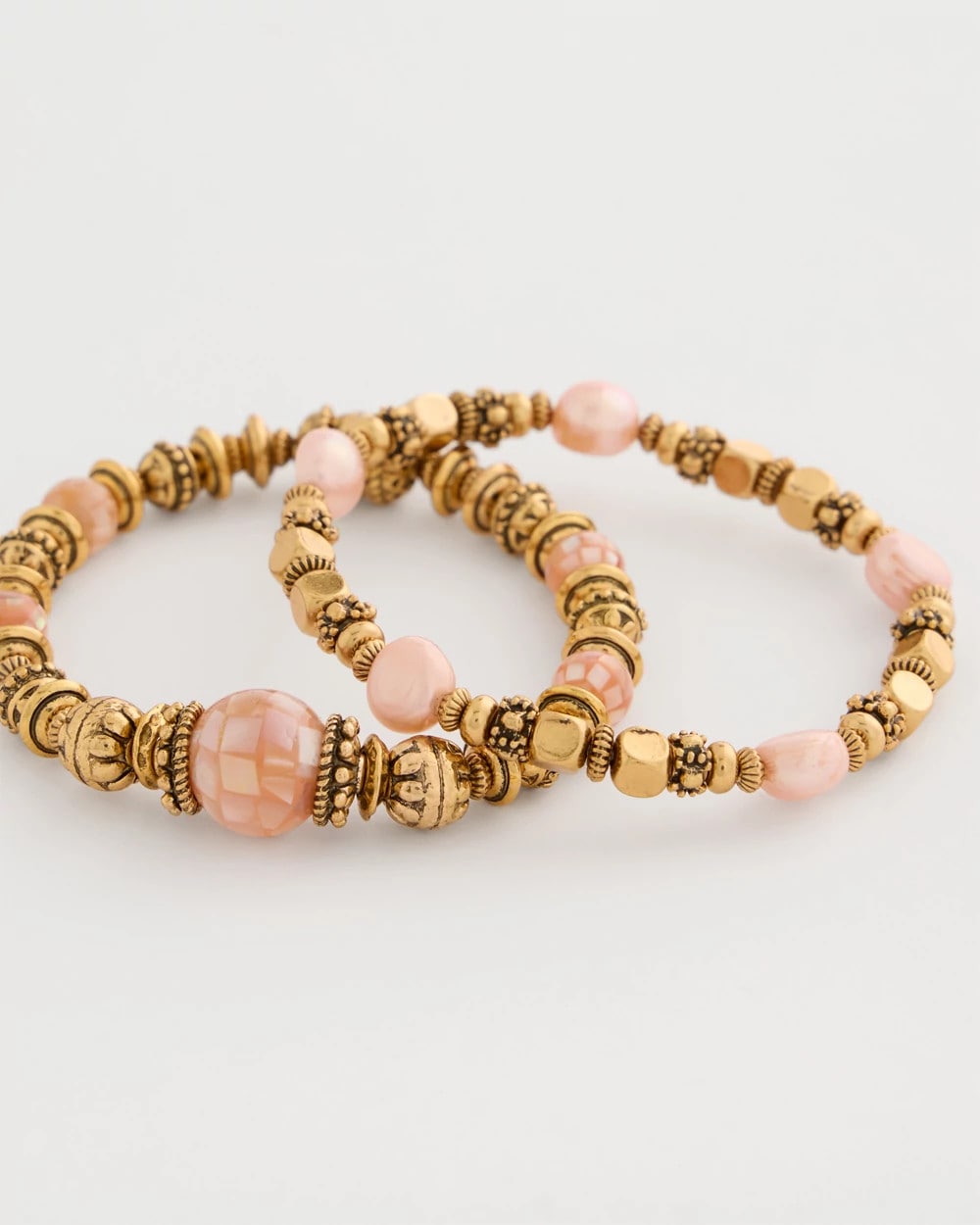 Chico's Great Value - Stretch Bracelet Set of Two Coral
