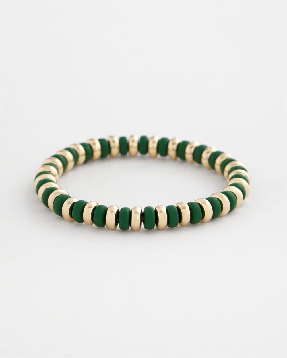 Chico's Deals - Green Gold Slice Stretch Bracelet Green