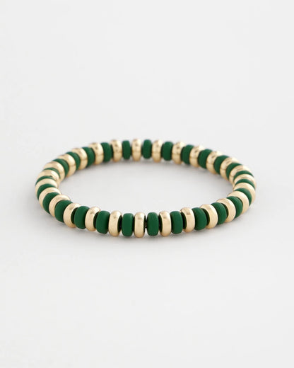 Chico's Deals - Green Gold Slice Stretch Bracelet Green
