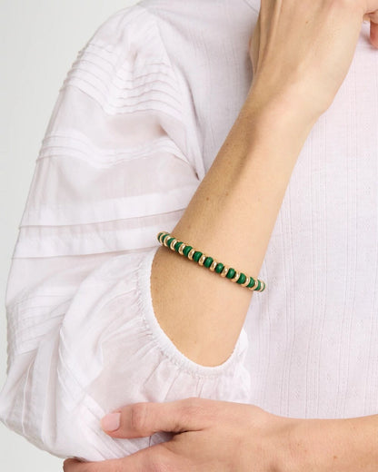 Chico's Deals - Green Gold Slice Stretch Bracelet Green