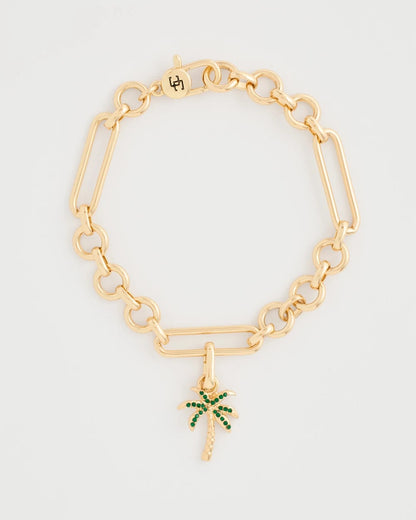 Chico's Top Pick - Palm Tree Charm Gold