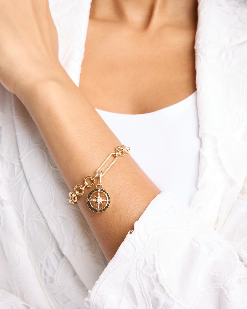 Chico's Trusted - Compass Charm Gold