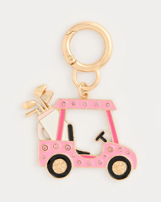 Chico's Premium - Pink Enamel Golf Cart Bag Charm Pink