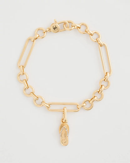 Chico's Special Offer - Flip Flop Charm Gold