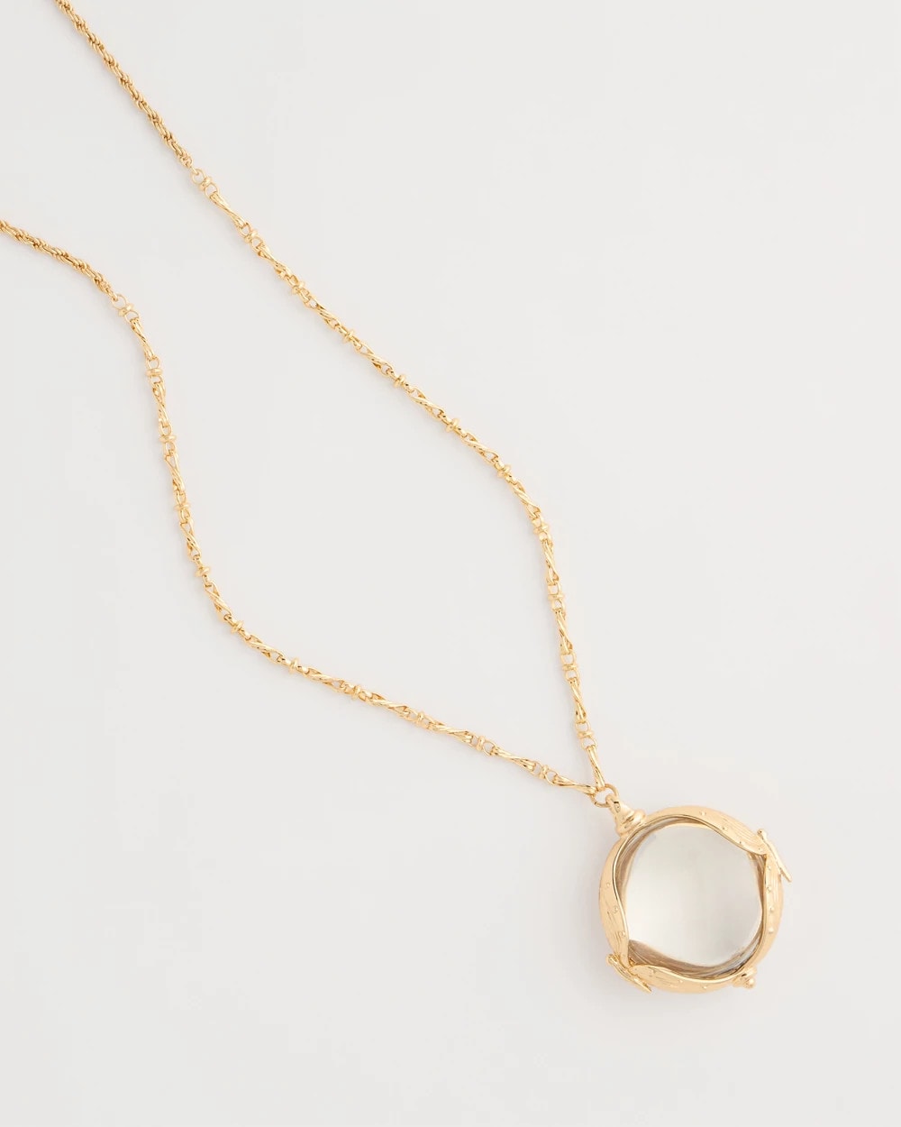 Chico's Quality - Butterfly Wing Monocle Necklace Gold