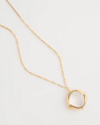 Chico's Quality - Butterfly Wing Monocle Necklace Gold