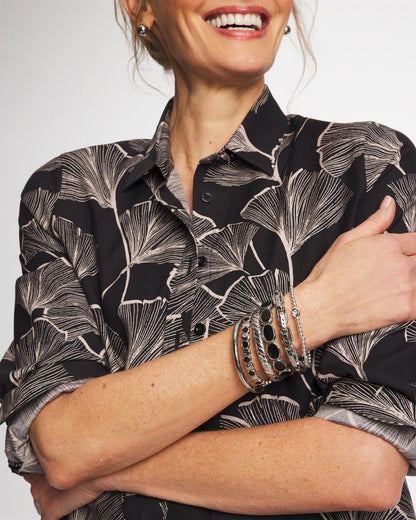 Chico's Latest - Mini Bead Stretch Hero Bracelet Silver