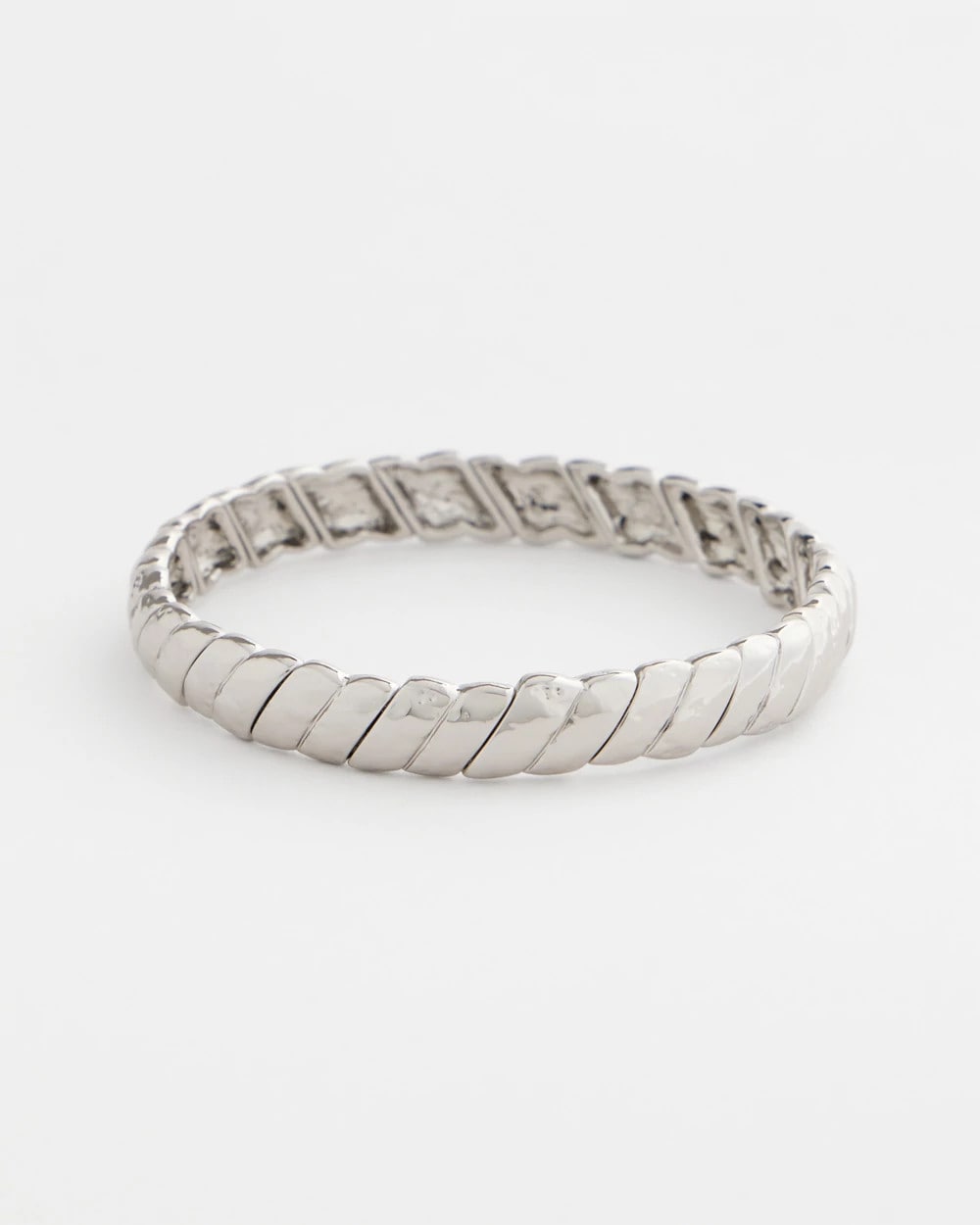 Chico's Hot Sale - Thin Twist Stretch Bracelet Silver