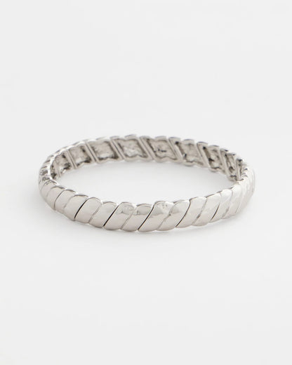 Chico's Hot Sale - Thin Twist Stretch Bracelet Silver