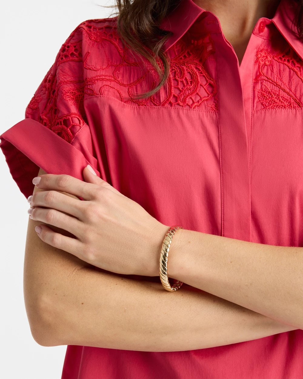 Chico's Great Value - Thin Twist Stretch Bracelet Gold