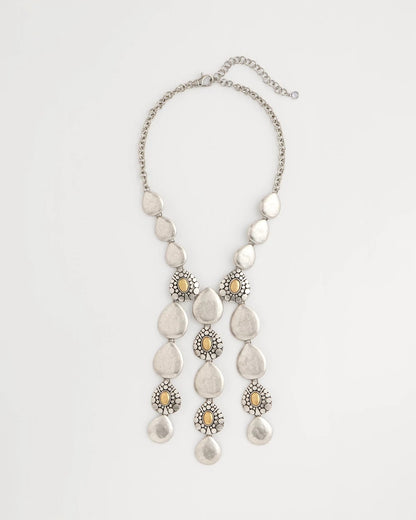 Chico's Top Pick - Island Metal Linear Necklace Mixed Metals