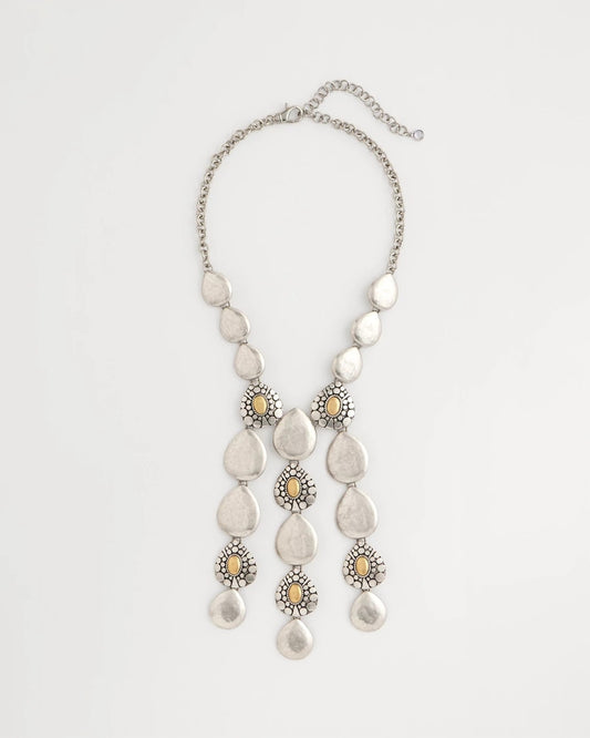 Chico's Top Pick - Island Metal Linear Necklace Mixed Metals