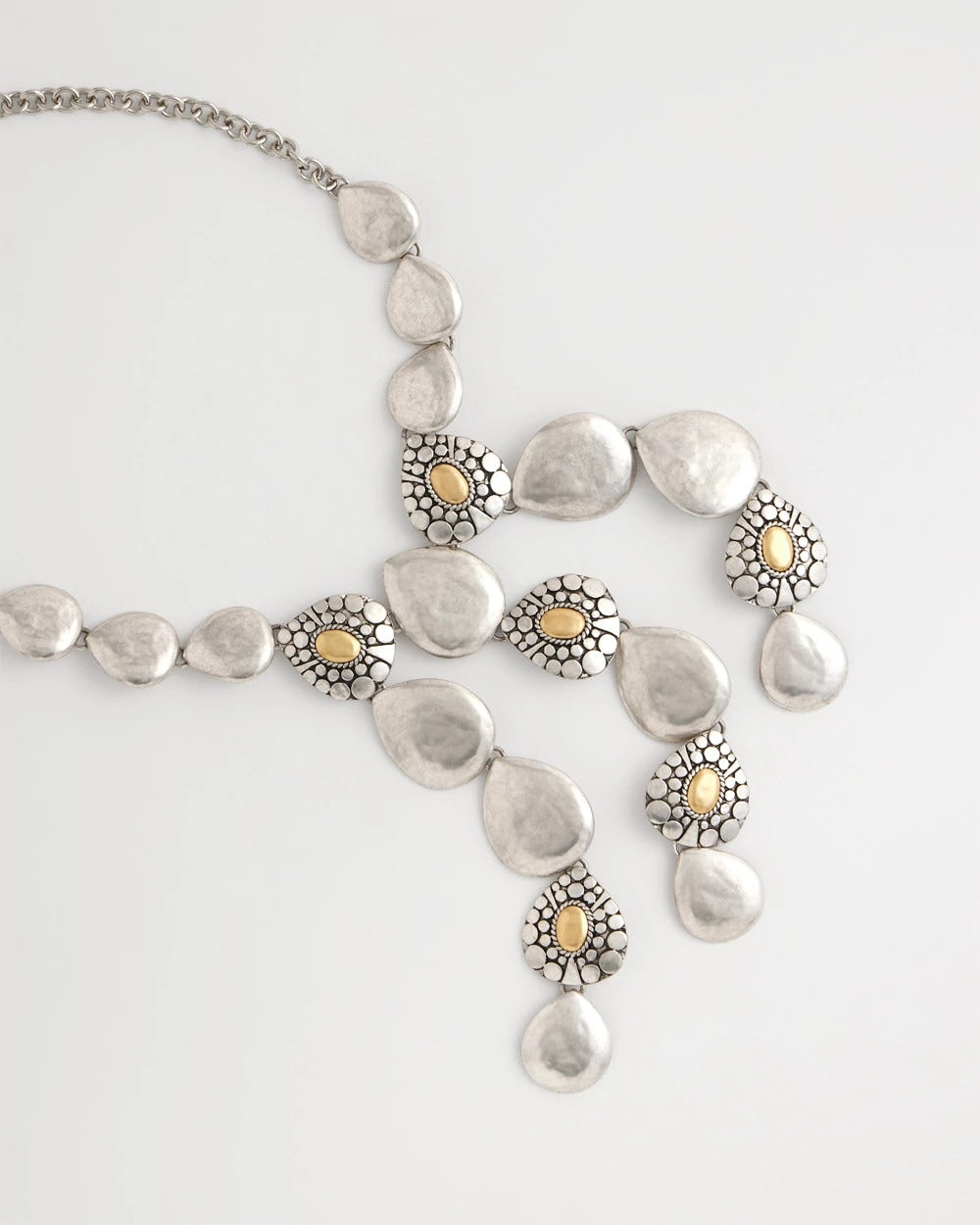 Chico's Top Pick - Island Metal Linear Necklace Mixed Metals