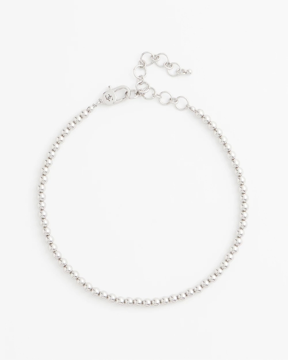 Chico's Trusted - Silvertone Beaded Necklace Silver