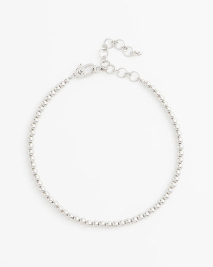 Chico's Trusted - Silvertone Beaded Necklace Silver