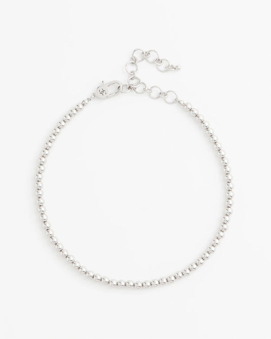 Chico's Trusted - Silvertone Beaded Necklace Silver
