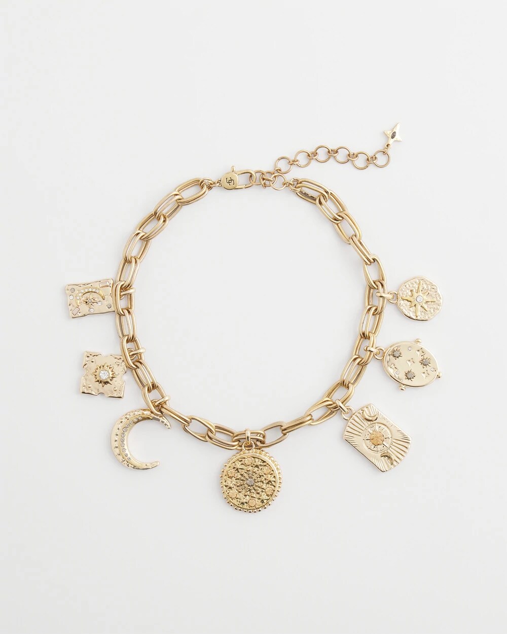 Chico's Smart Buy - Gold Celestial Charm Necklace Gold