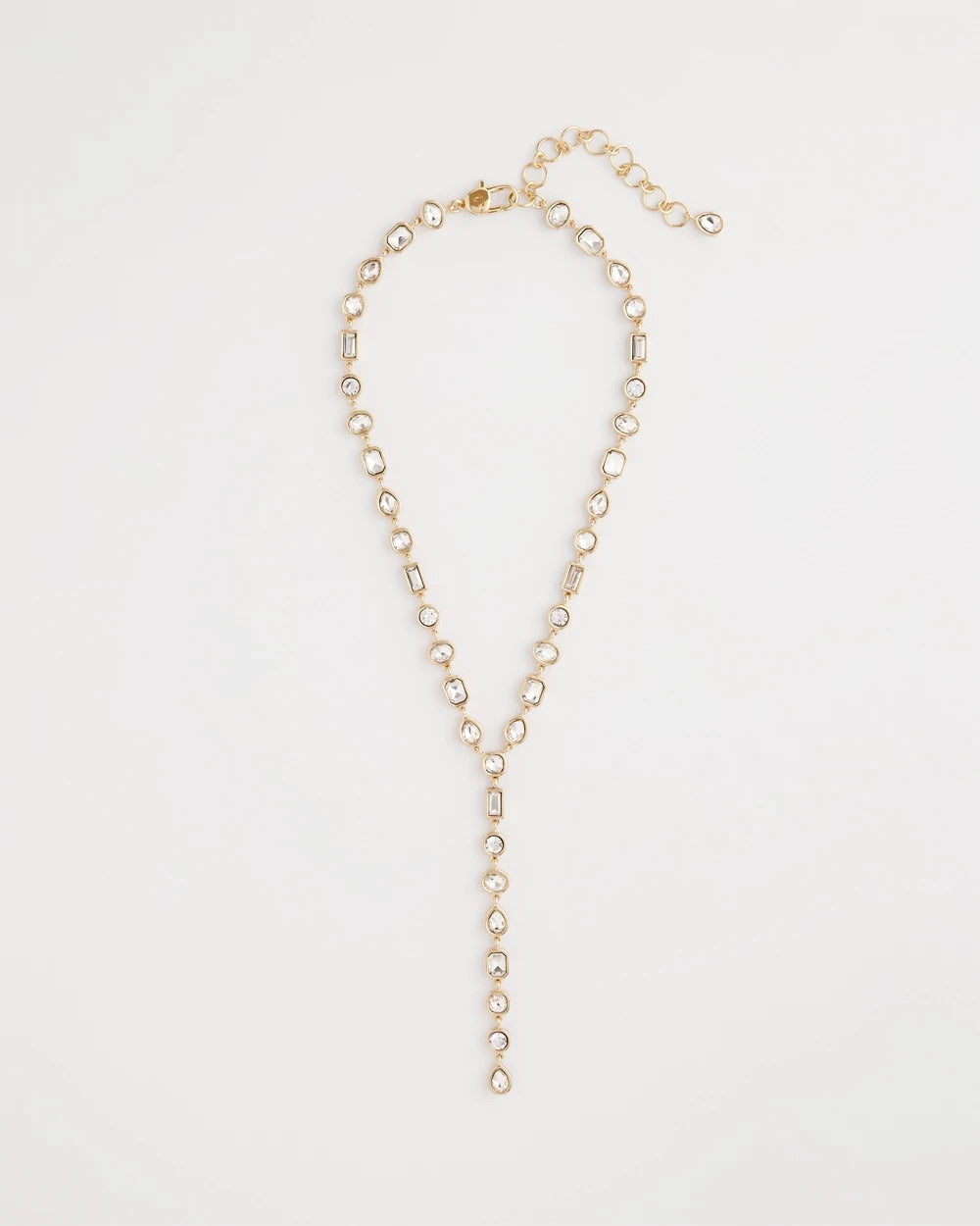 Chico's Deals - Bezel Set Goldtone Y-Necklace Gold