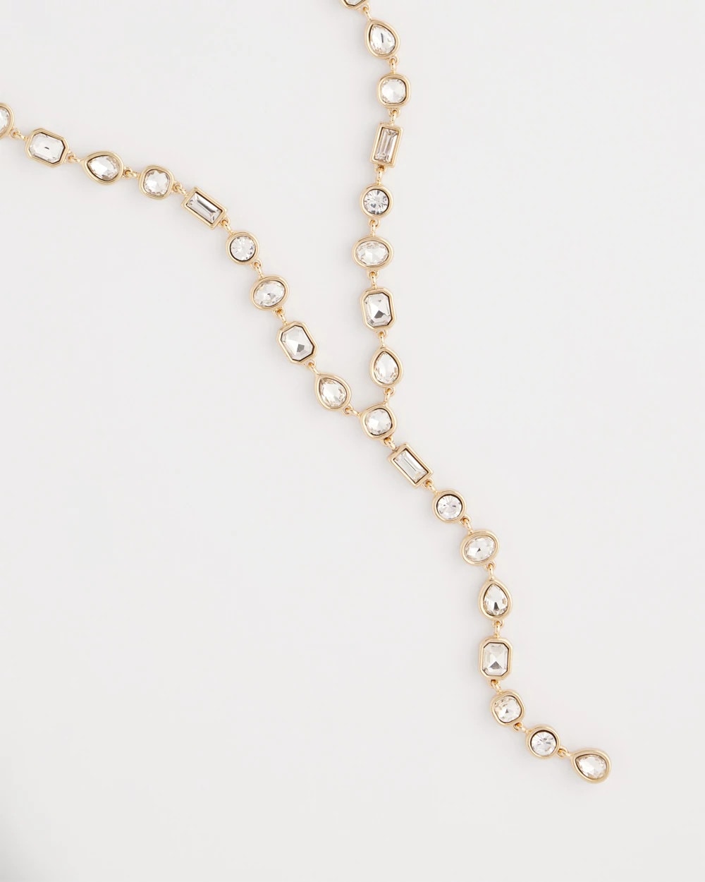 Chico's Deals - Bezel Set Goldtone Y-Necklace Gold
