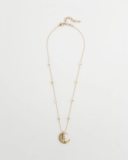 Chico's Deals - Gold Moon Pendant Necklace Gold