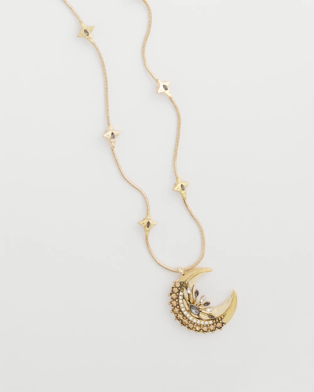 Chico's Deals - Gold Moon Pendant Necklace Gold