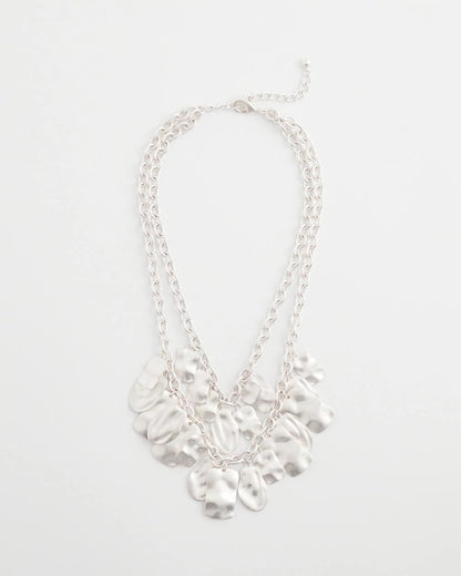 Chico's Best Price - Double Square Charm Pendant Necklace Silver