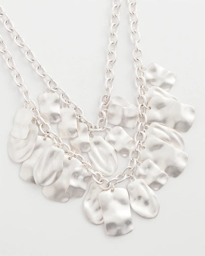 Chico's Best Price - Double Square Charm Pendant Necklace Silver