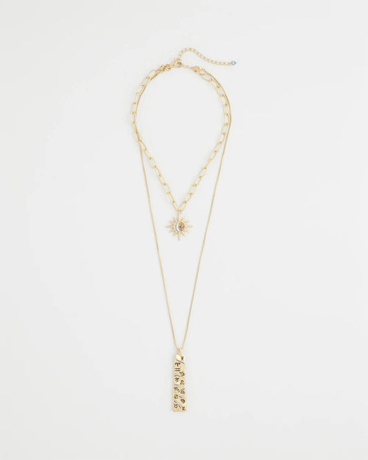 Chico's Value - Convertible Zodiac Pendant Necklace Gold