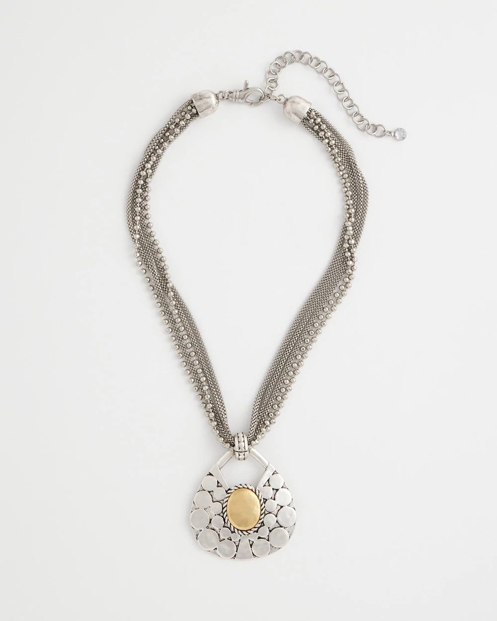 Chico's Special Offer - Island Metal Pendant Necklace Mixed Metals