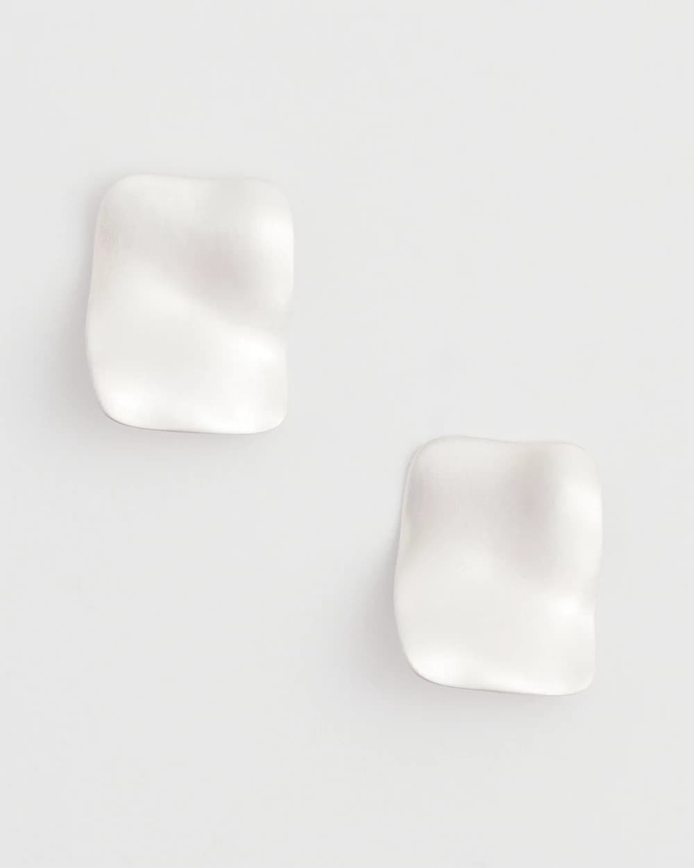 Chico's Everyday - Square Oversized Stud Earrings Silver