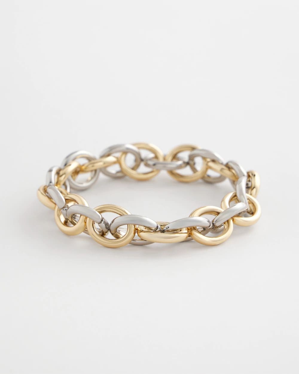 Chico's Trending - Open Link Stretch Bracelet Mixed Metals