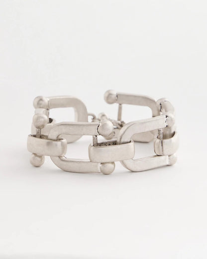 Chico's New - Silvertone Link Chain Bracelet Silver
